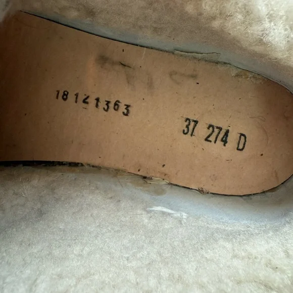 GOLDEN GOOSE Super Star Sabot Leather Glitter Shearling Lined Slip-On Sneaker - Picture 7 of 16